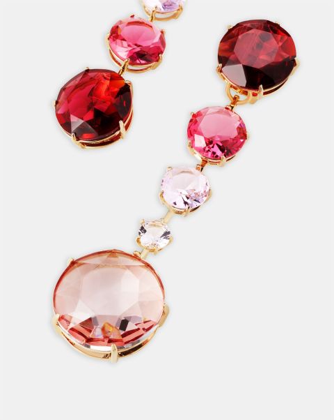 Galactic Crystal Degrade' Earrings Reliable Pink Jewelry Women