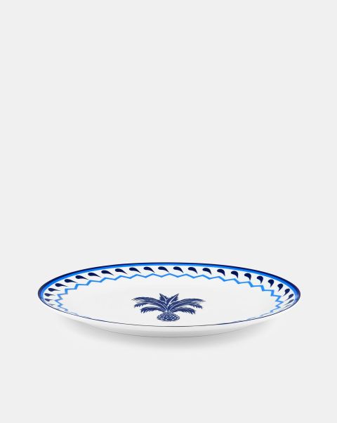 Blue Jaipur Oval Platter Dinnerware Effective Unisex